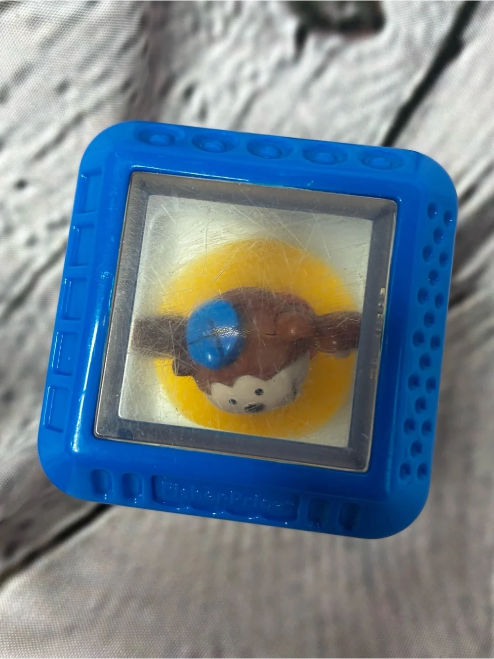 5/$20 VTG FISHER PRICE PEEK A BLOCK SENSORY REPLACEMENT CIRCUS MONKEY UNICYCLE‎